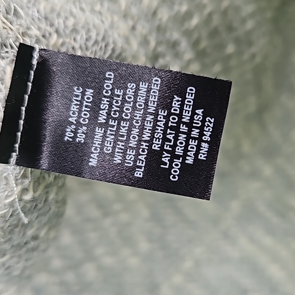 Shades of Blue Bohemian Style Open Front Knit Fringed Long Vest Top Small - Picture 13 of 13